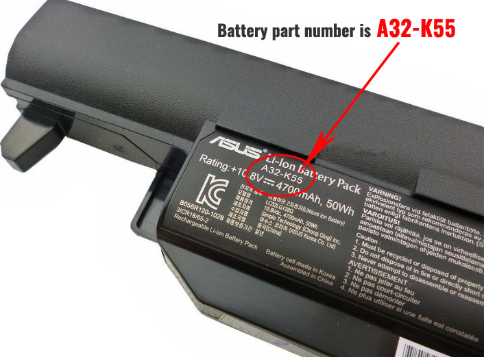 How to find the correct battery - Battery for Asus laptop,Asus notebook