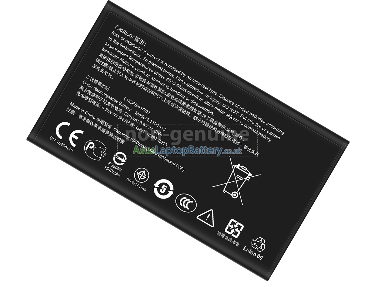 replacement Asus B11P1415 battery