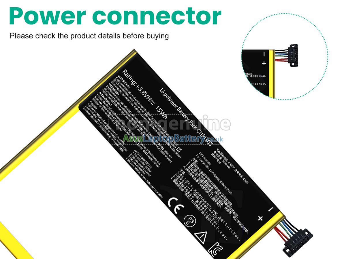 replacement Asus K008 battery