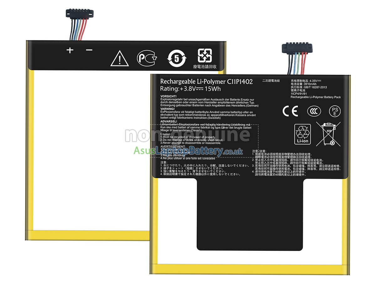 replacement Asus C11P1402 battery