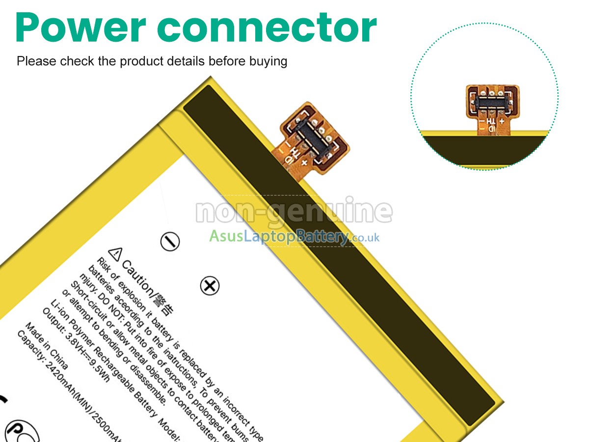 replacement Asus C11P1410 battery