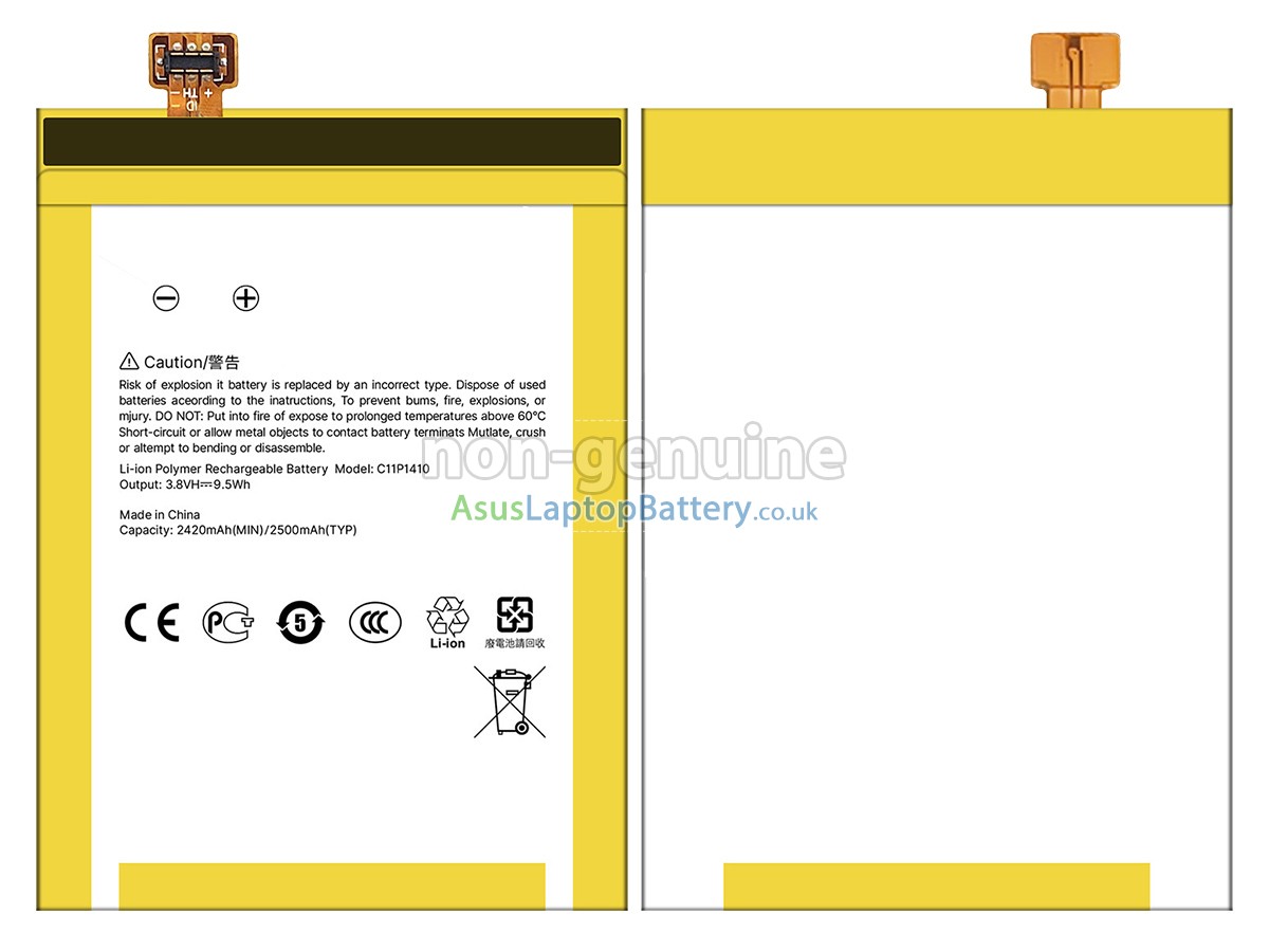 replacement Asus C11P1410 battery