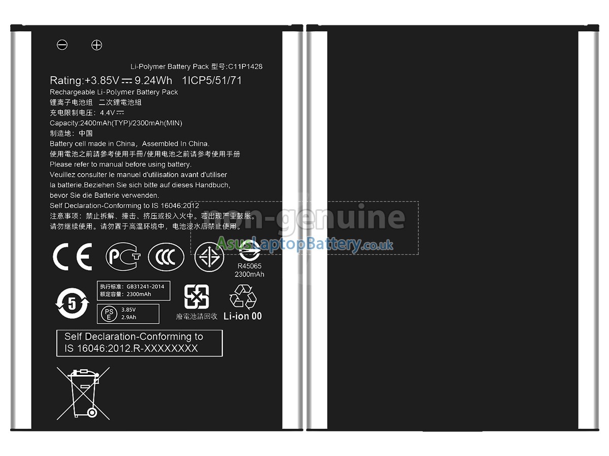 replacement Asus C11P1428 battery