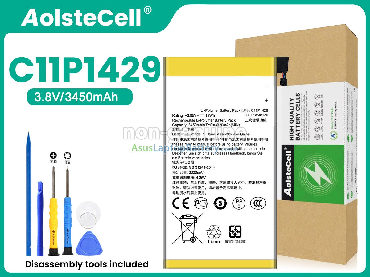 replacement Asus C11P1425 battery