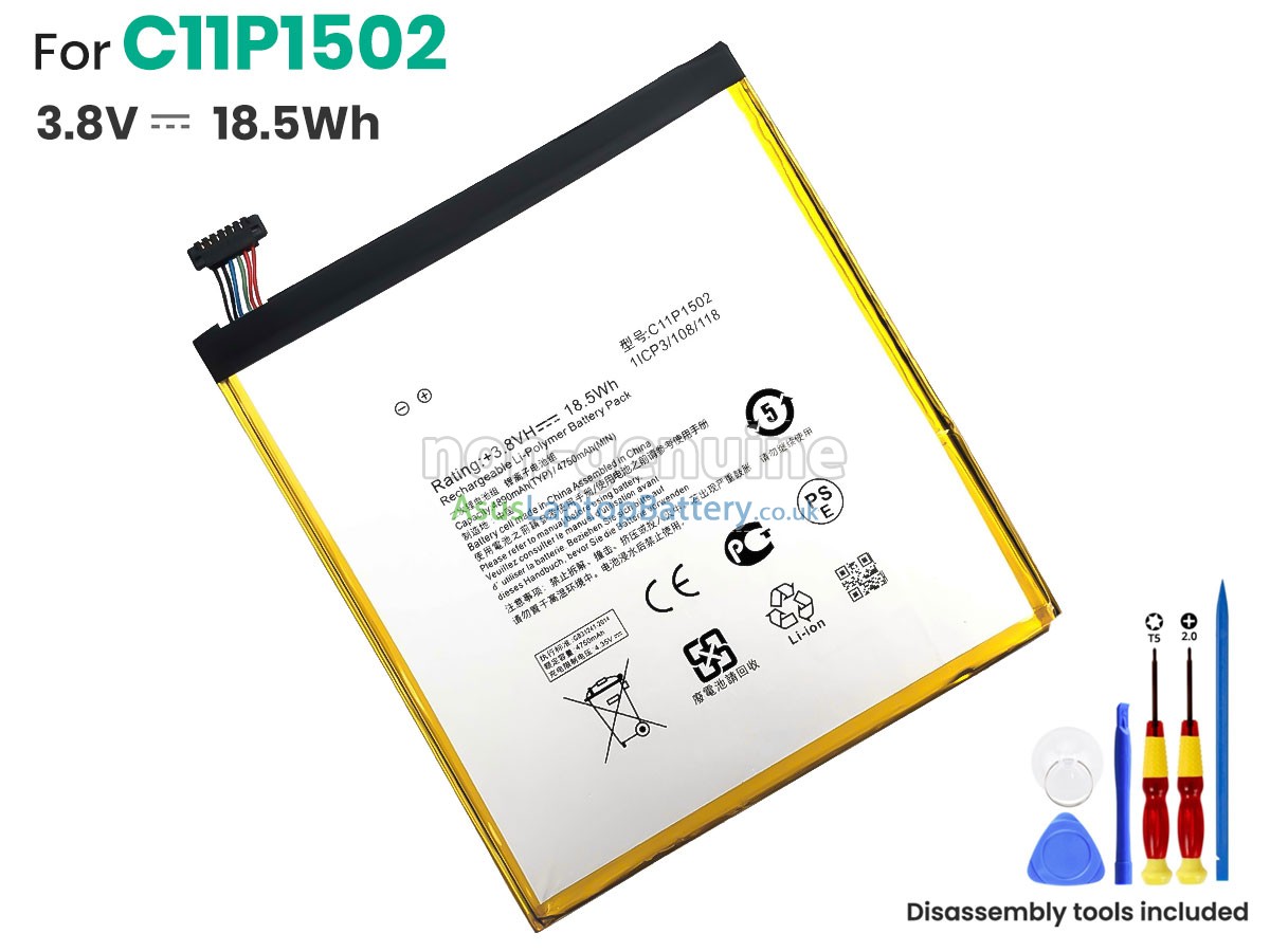 replacement Asus C11P1502 battery