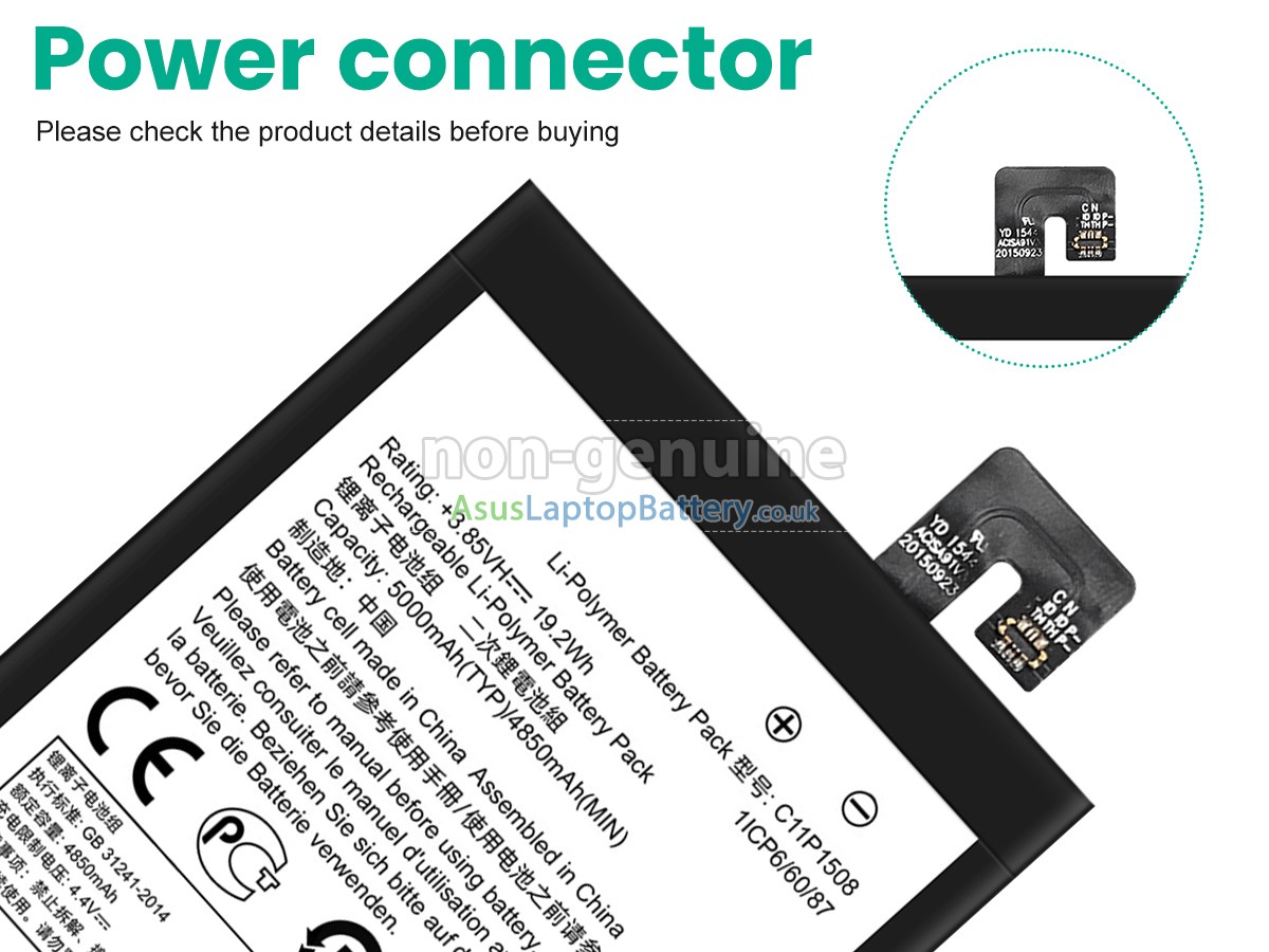 replacement Asus Z010D battery