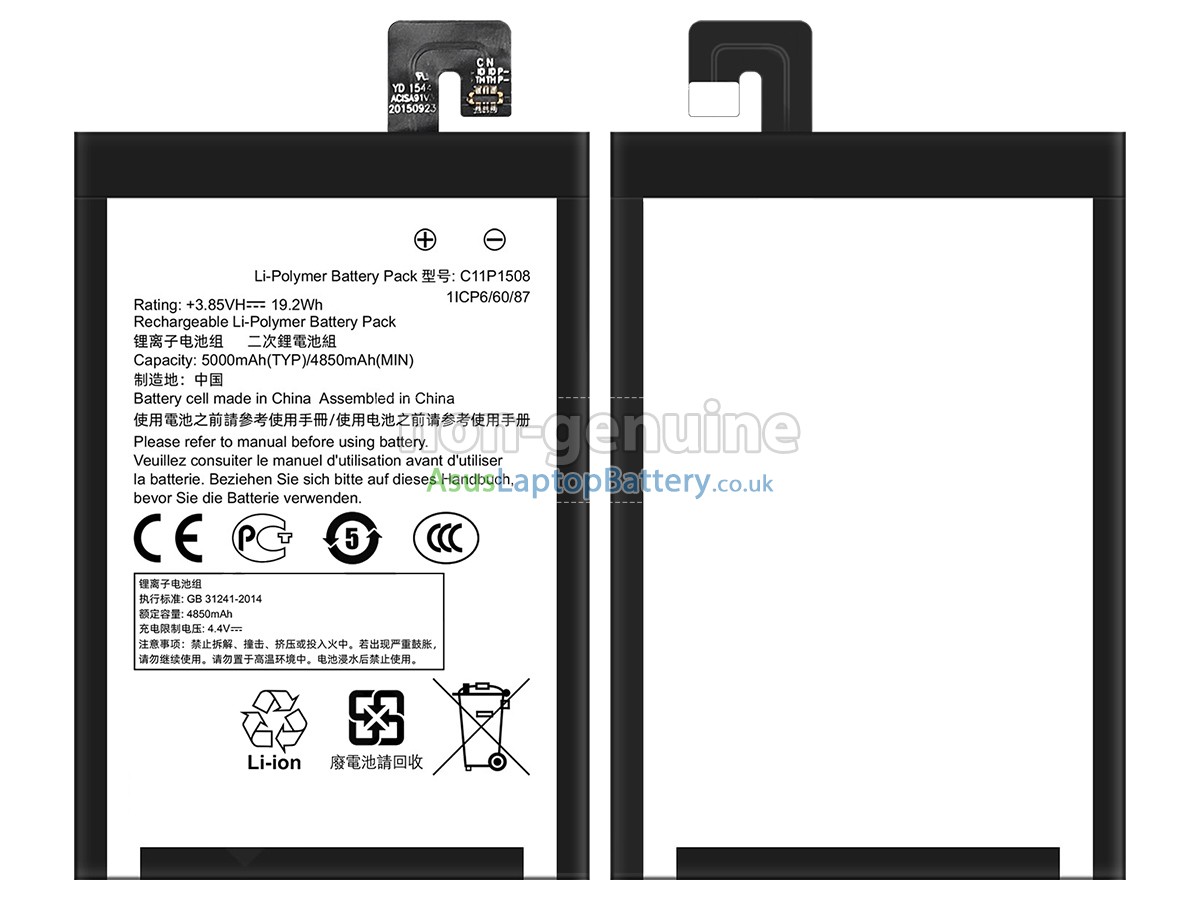 replacement Asus Z010D battery