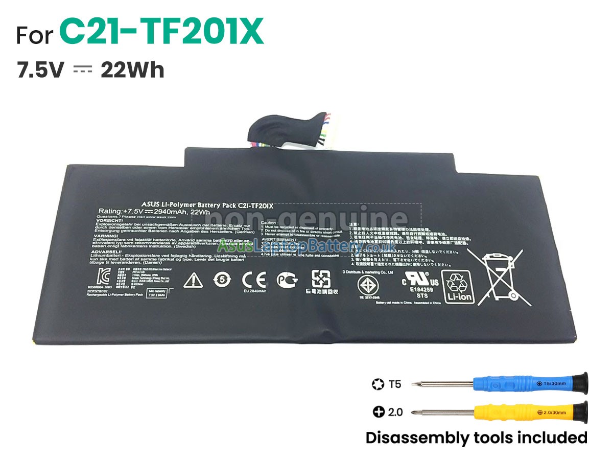 replacement Asus C21-TF201X battery