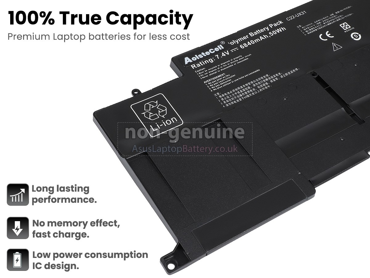 replacement Asus 0B200-00020000 battery