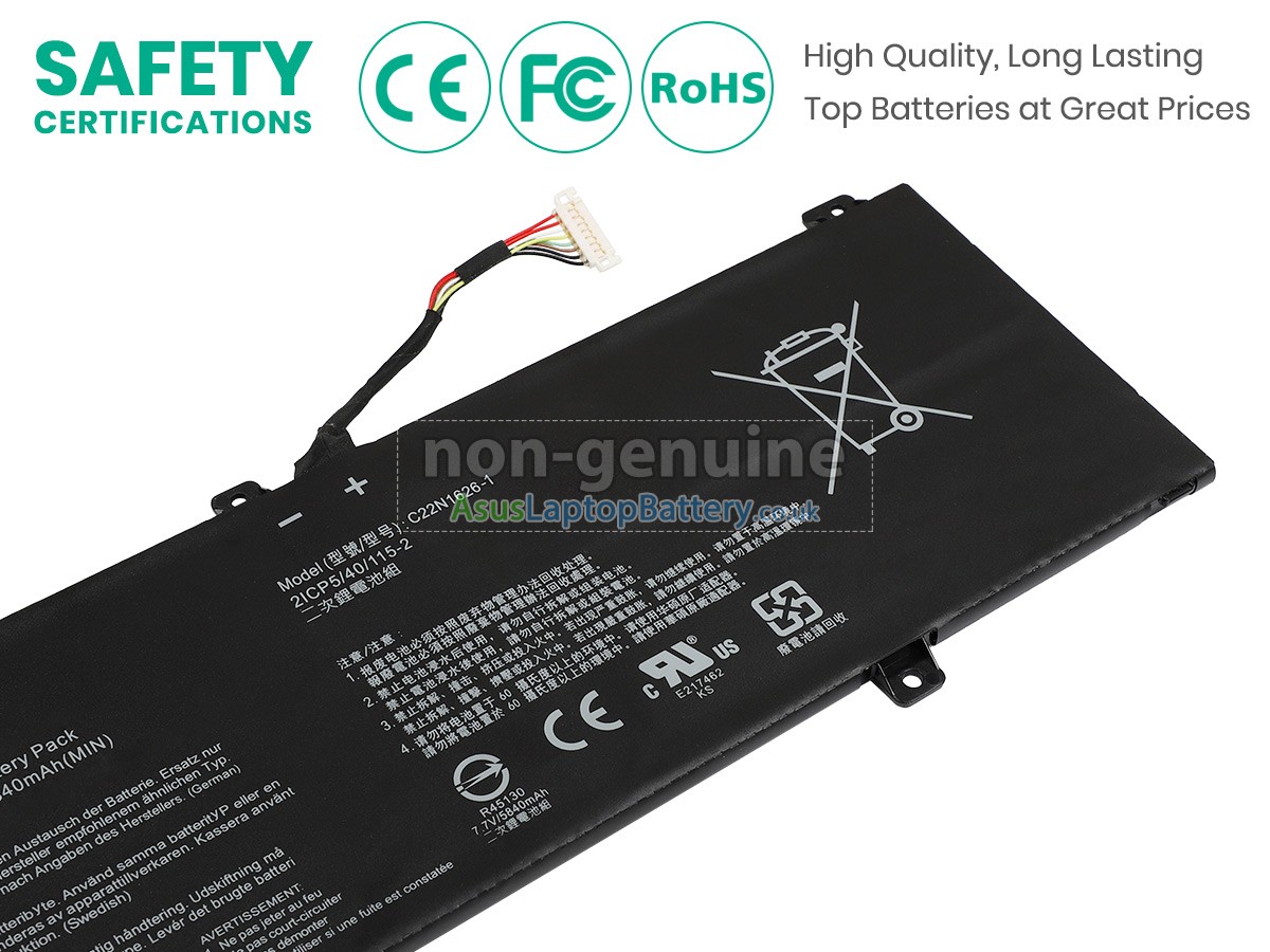 replacement Asus C22N1626-1 battery