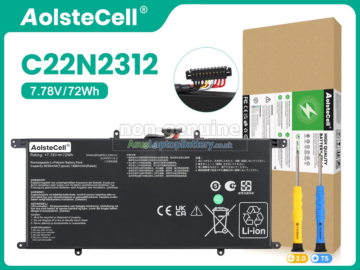 replacement Asus C22N2312 battery