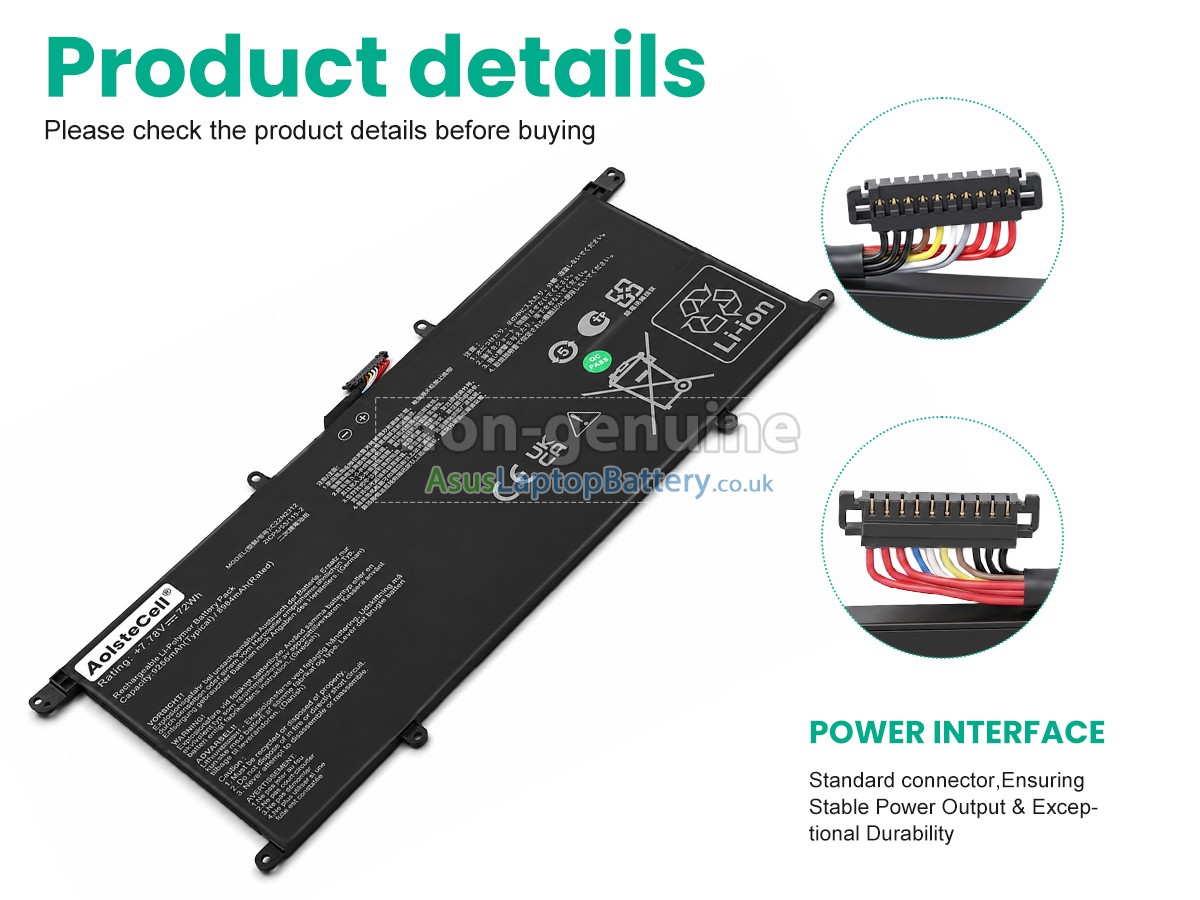 replacement Asus C22N2312 battery