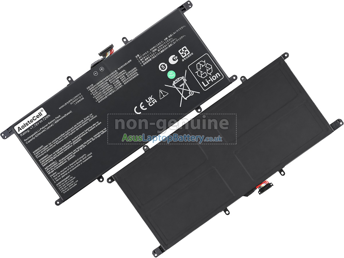 replacement Asus C22N2312 battery