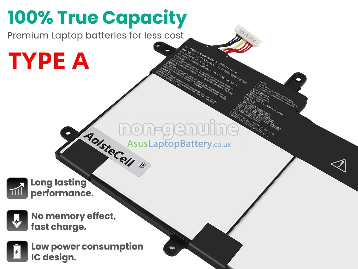 replacement Asus C31N1539 battery