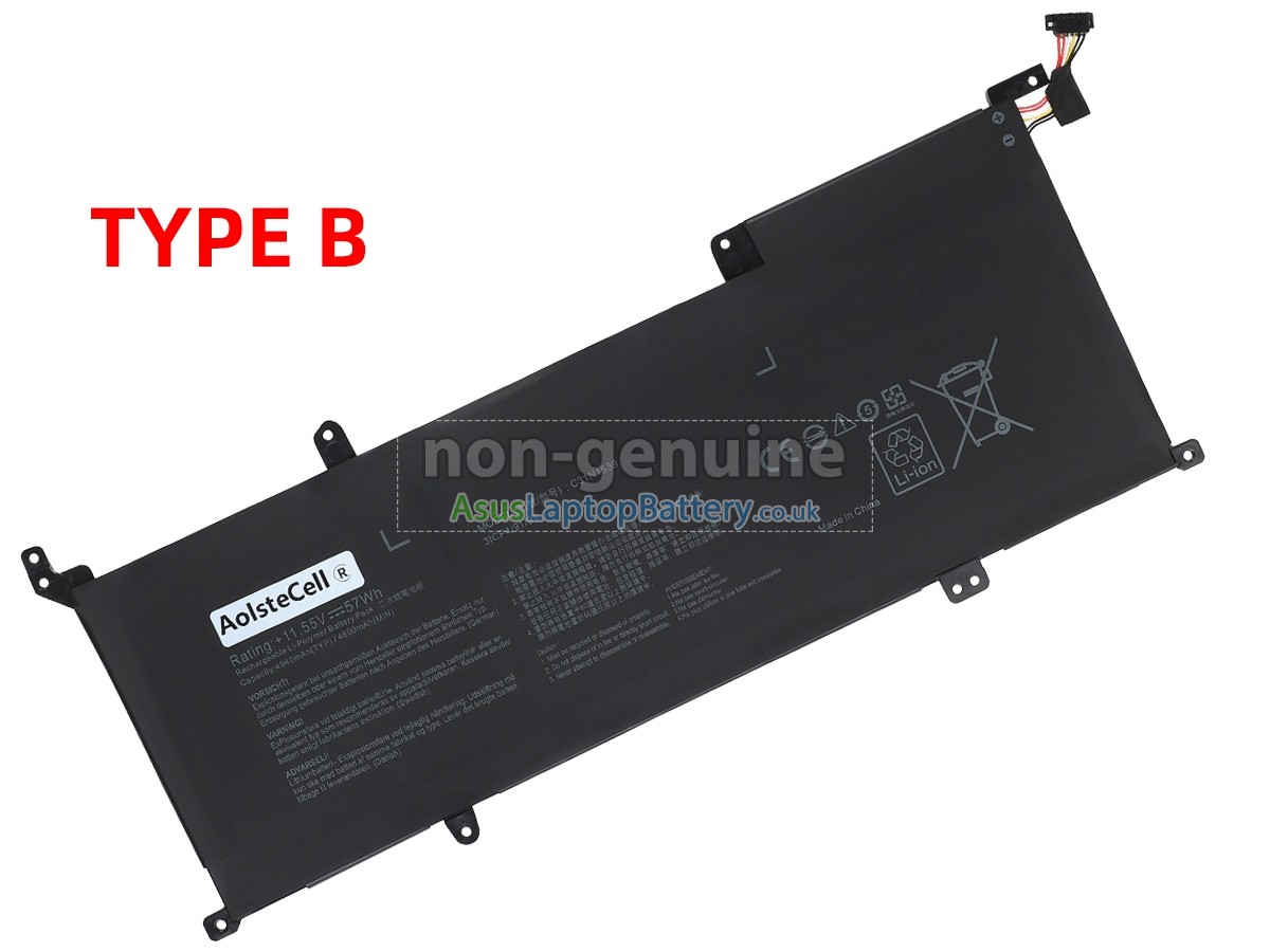 replacement Asus C31N1539 battery