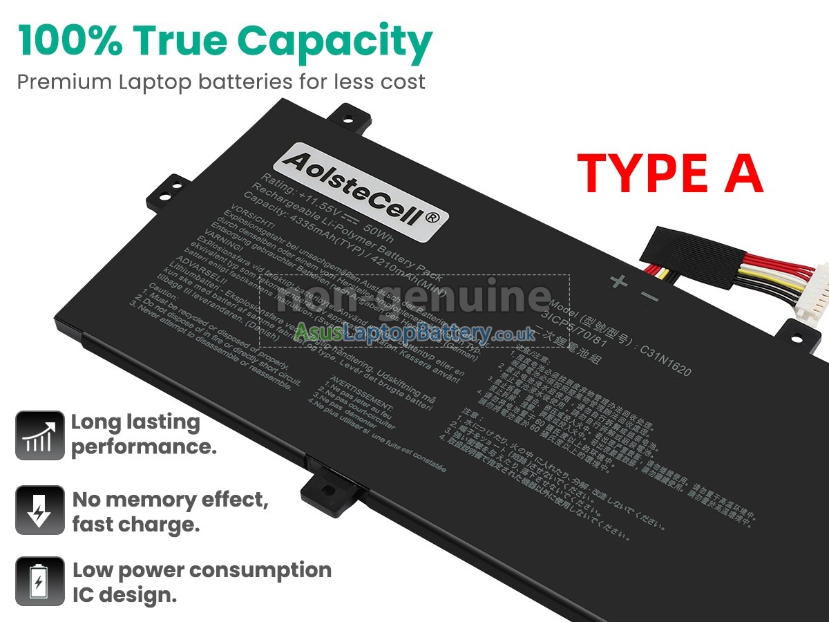 Battery for Asus ZenBook UX3400UQ laptop,replacement Asus ZenBook