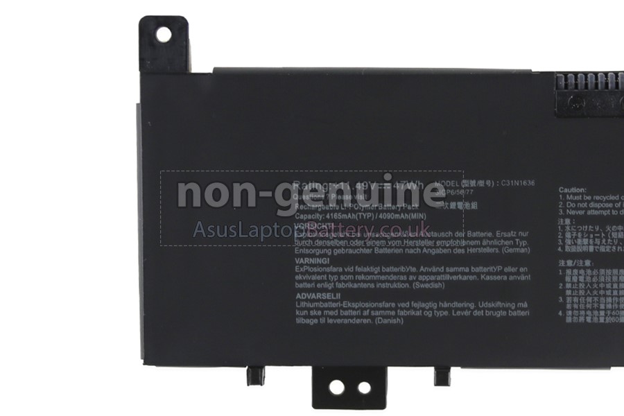 replacement Asus VivoBook Pro 15 N580VD-DM028T battery