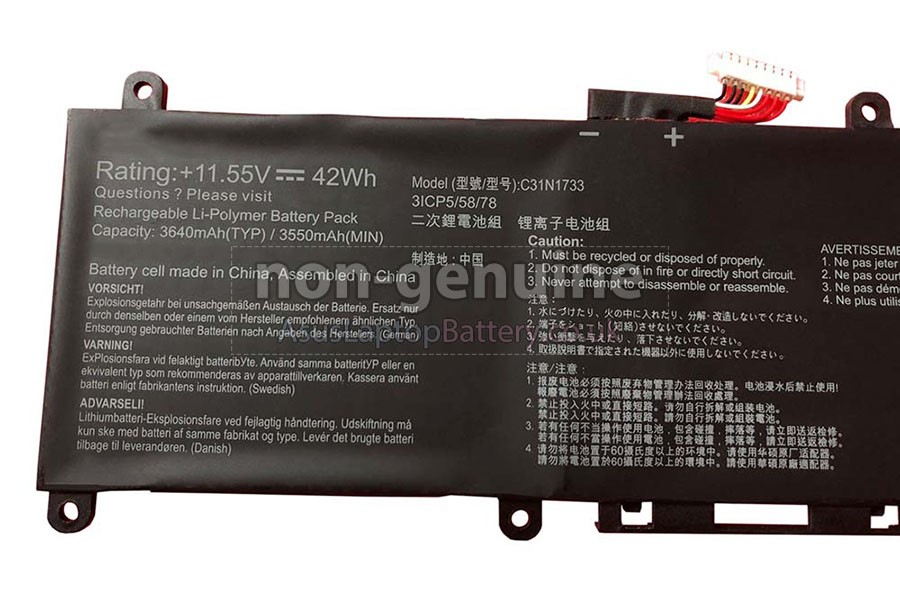 Battery for Asus VivoBook Flip 14 TP412UA laptop,replacement Asus