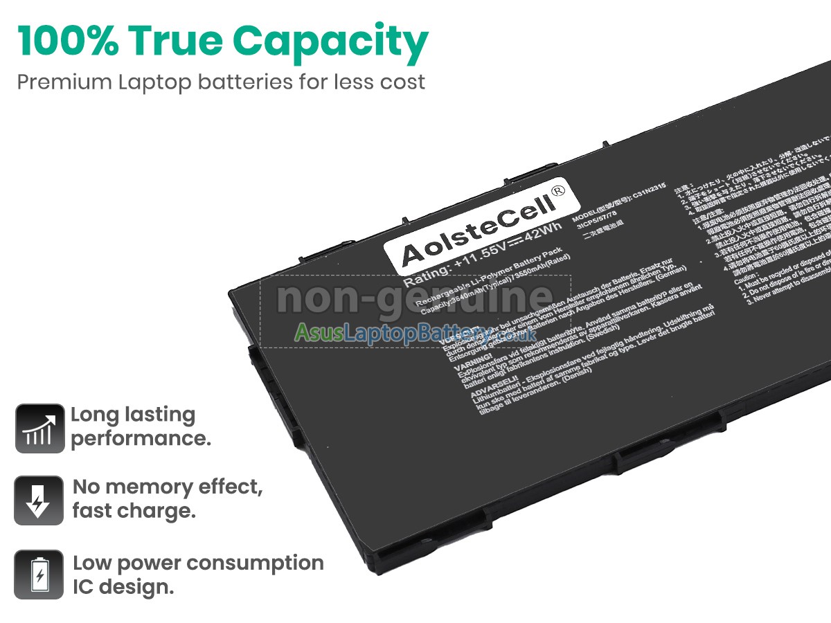 replacement Asus BR1104CTA battery