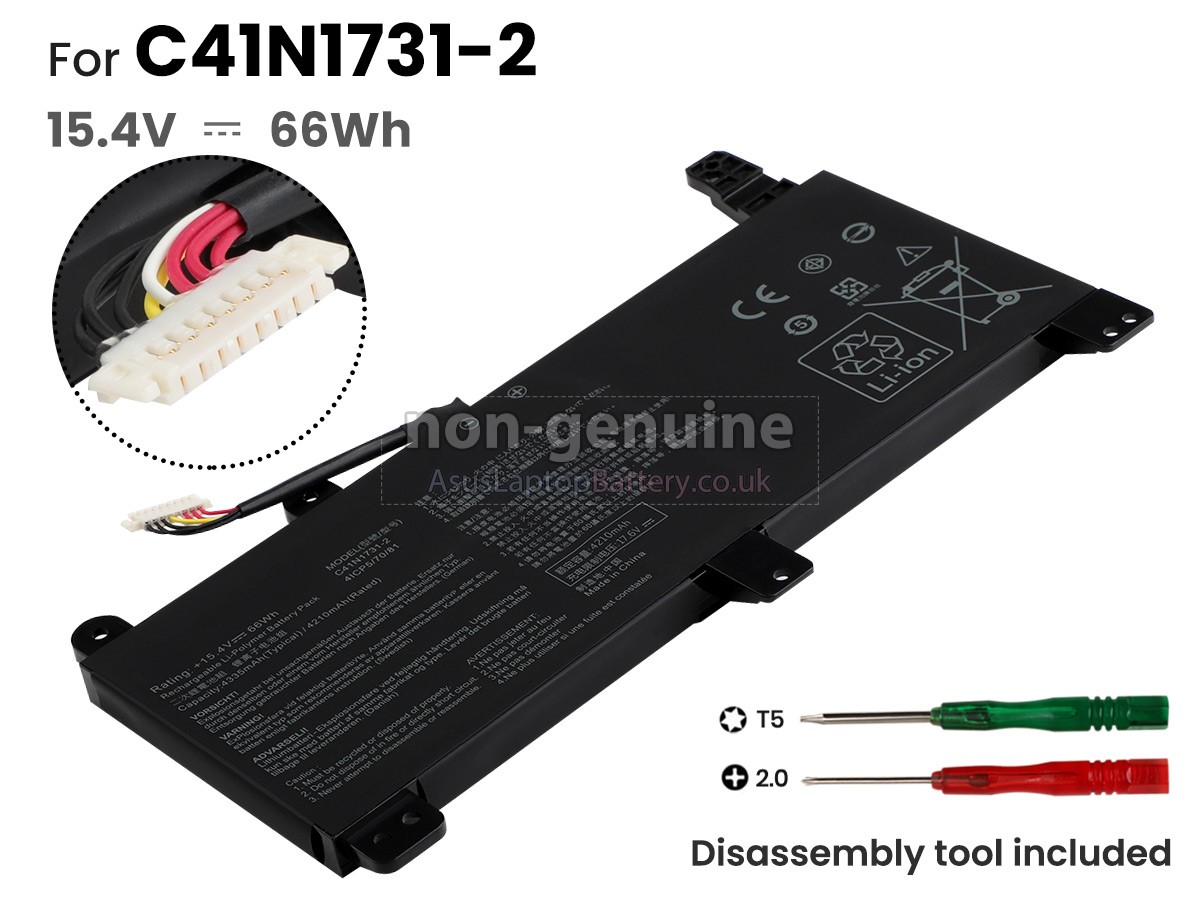 replacement Asus C41N1731-2 battery