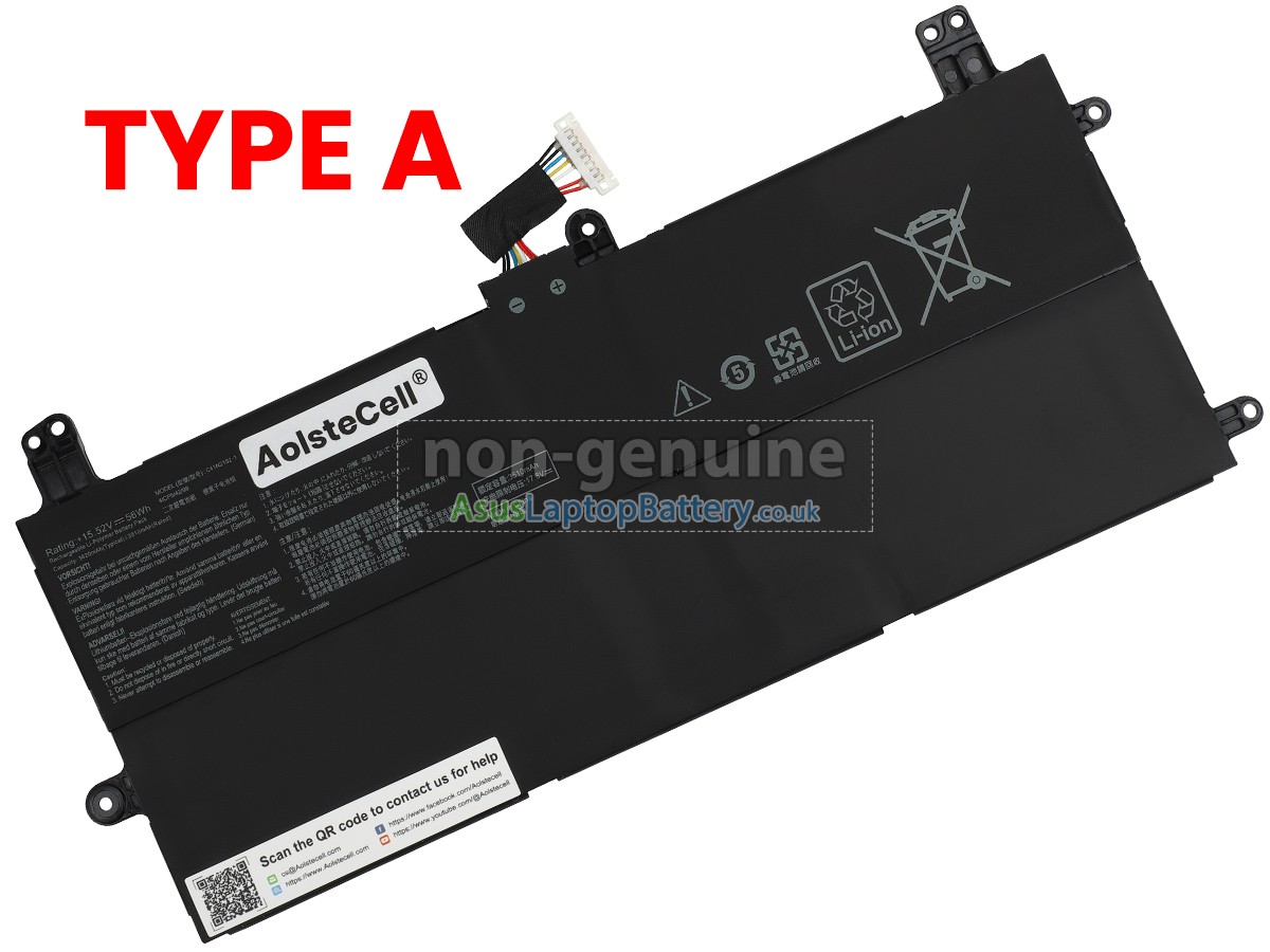 replacement Asus C41N2102-1 battery