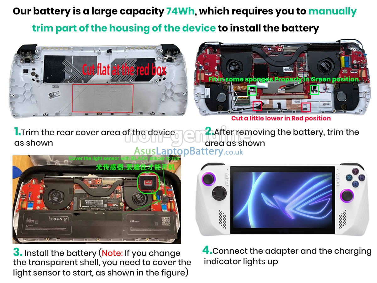 replacement Asus 0B200-04350000 battery