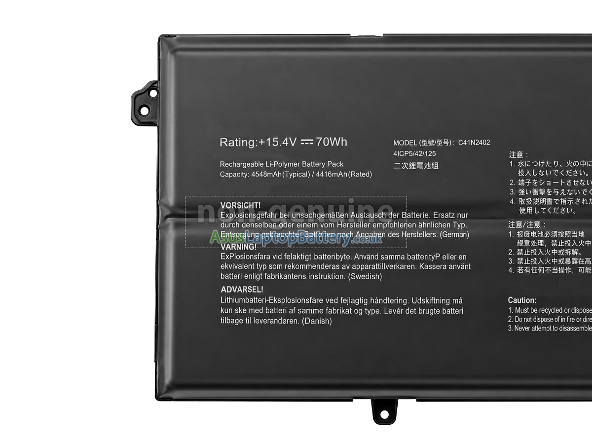 replacement Asus C41N2402 battery