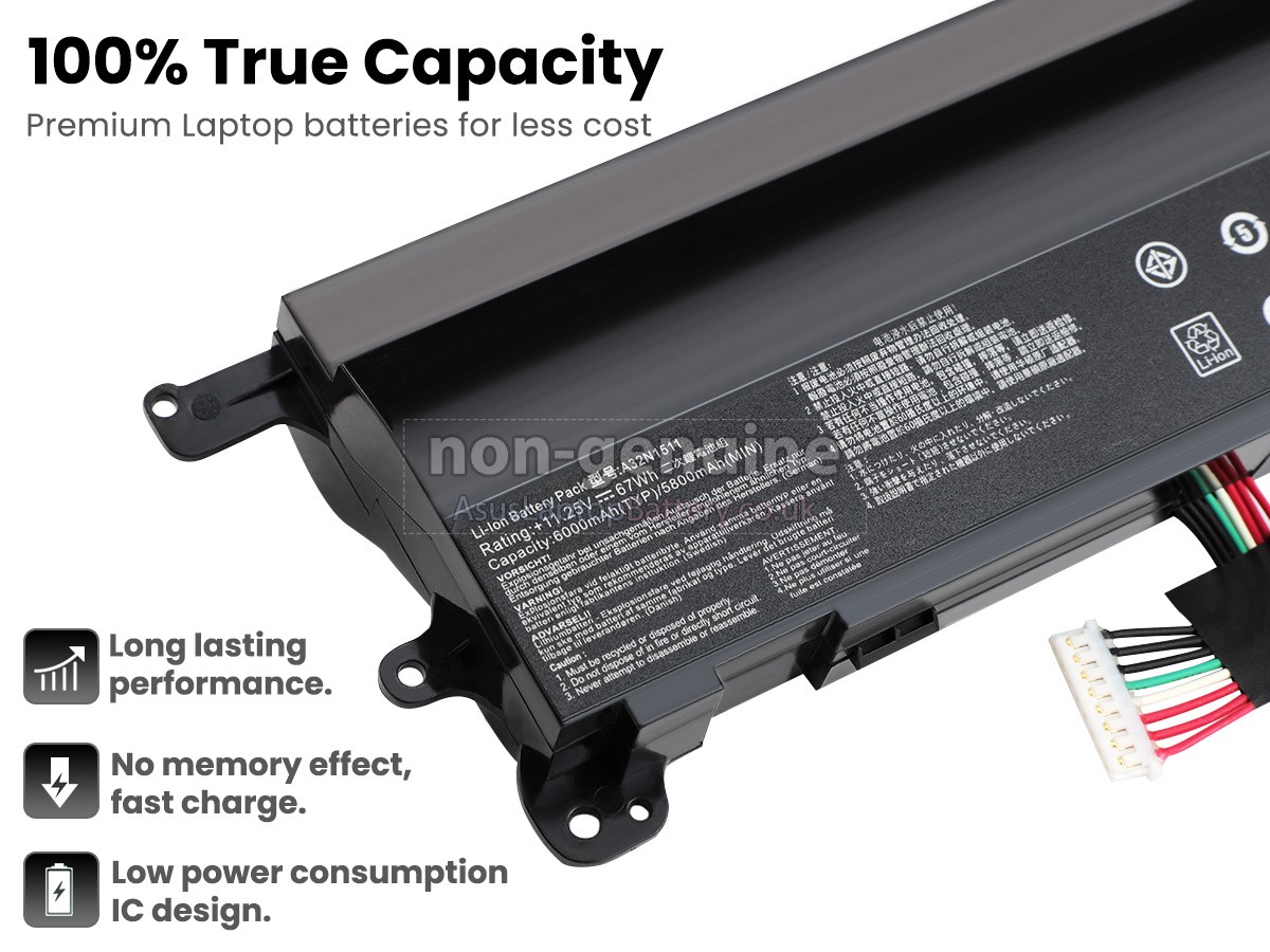 replacement Asus G752VM battery