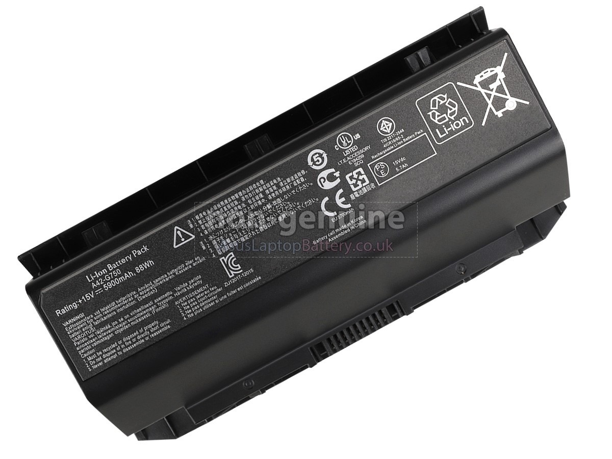 replacement Asus G750JS battery