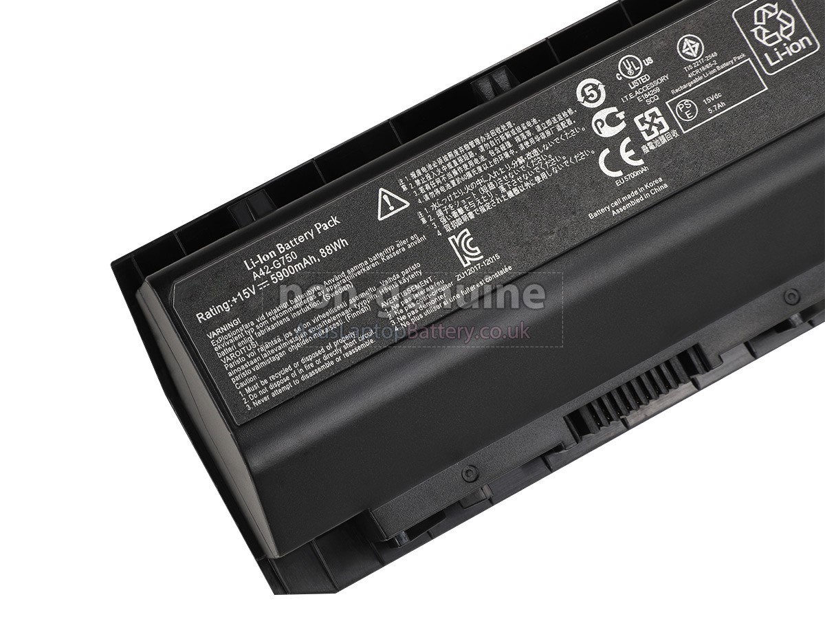replacement Asus G750JS battery