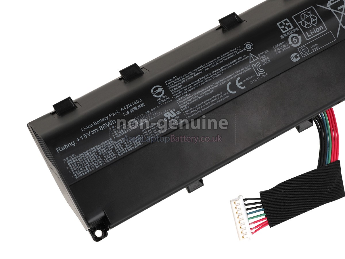replacement Asus Rog G751JY battery