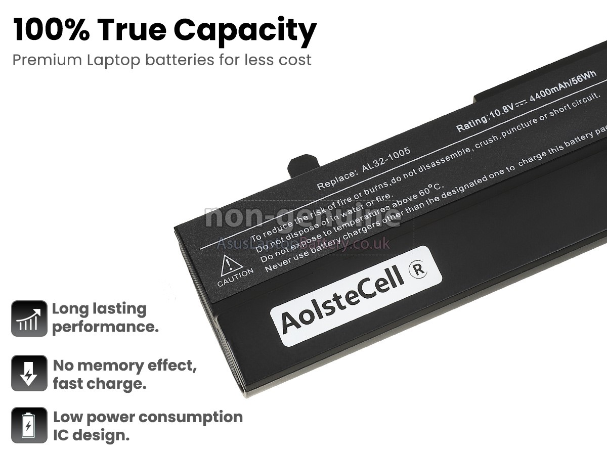 replacement Asus Eee PC 1001P-MU17 battery