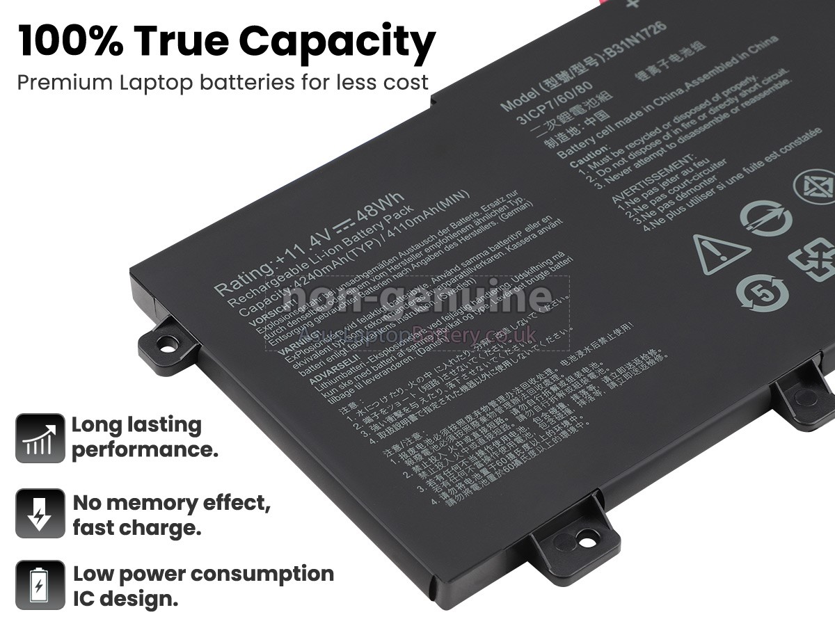 Battery for Asus FX505DY laptop,replacement Asus FX505DY batteries
