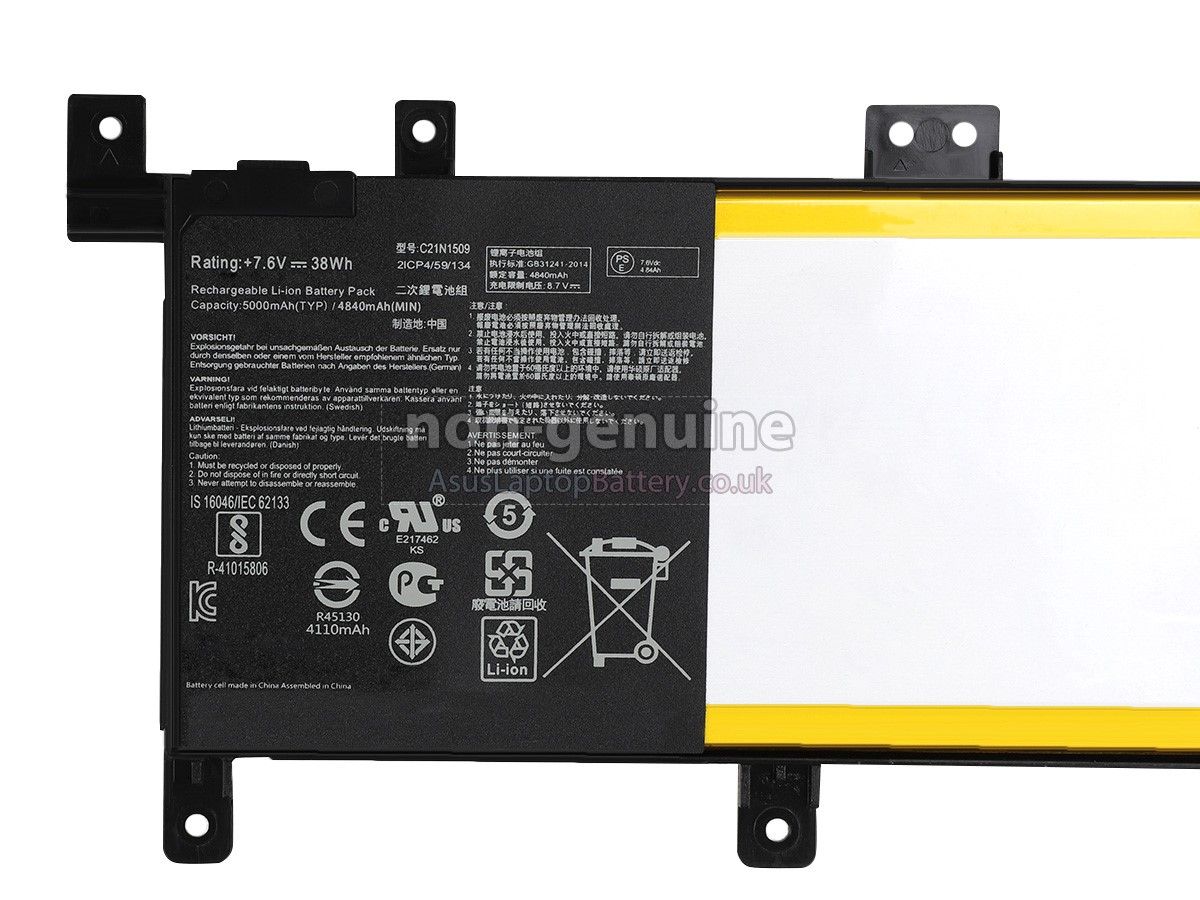 replacement Asus X556UA battery