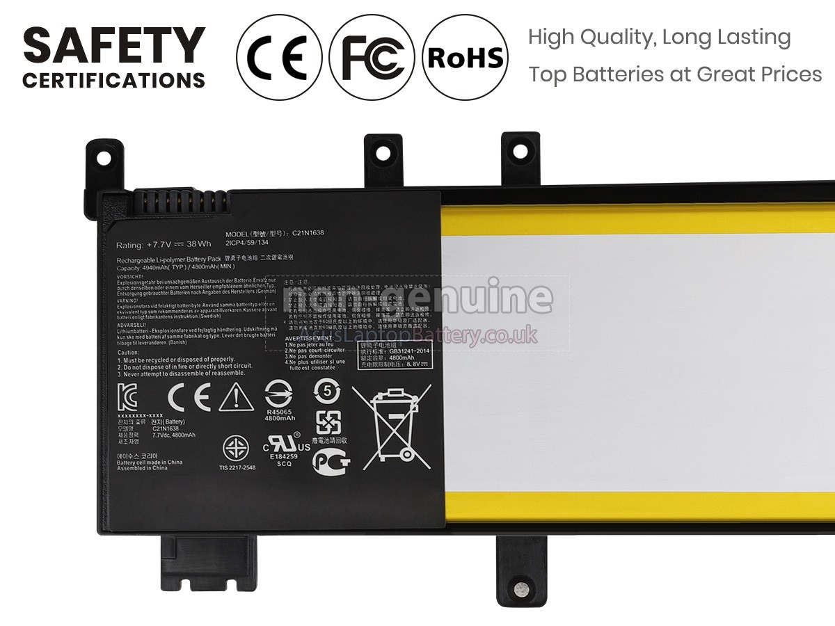 Battery for Asus VivoBook 14 X442UFFA002T laptop,replacement Asus