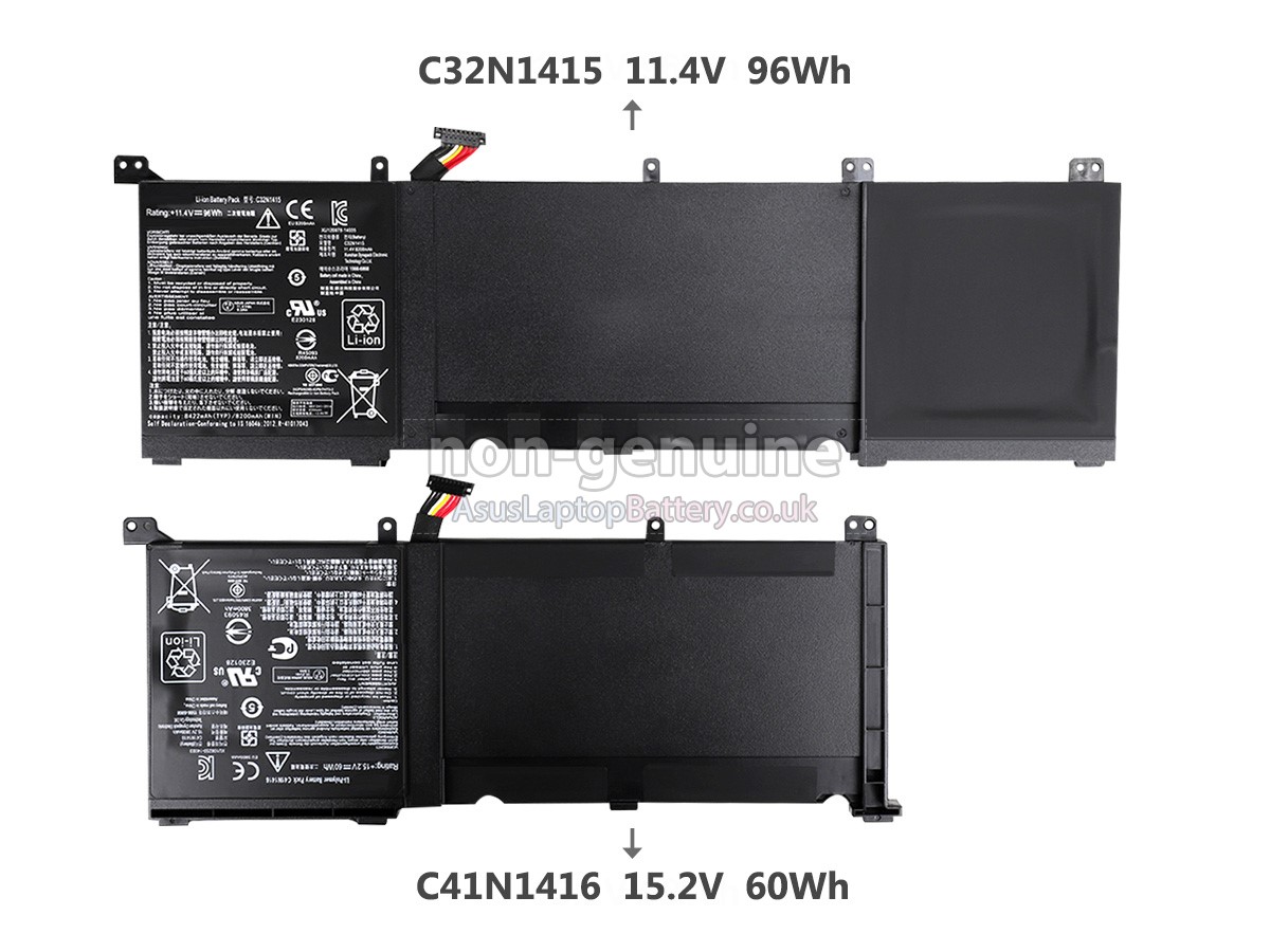replacement Asus UX501JW-FI177H battery